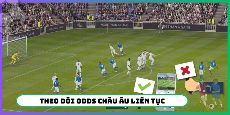 Theo dõi odds Châu Âu liên tục